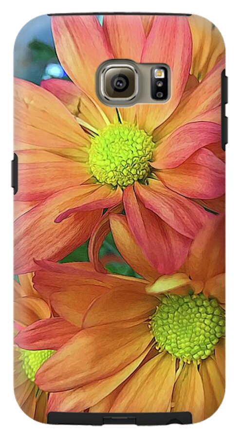 Cream and Pink Flowers Three - Phone Case