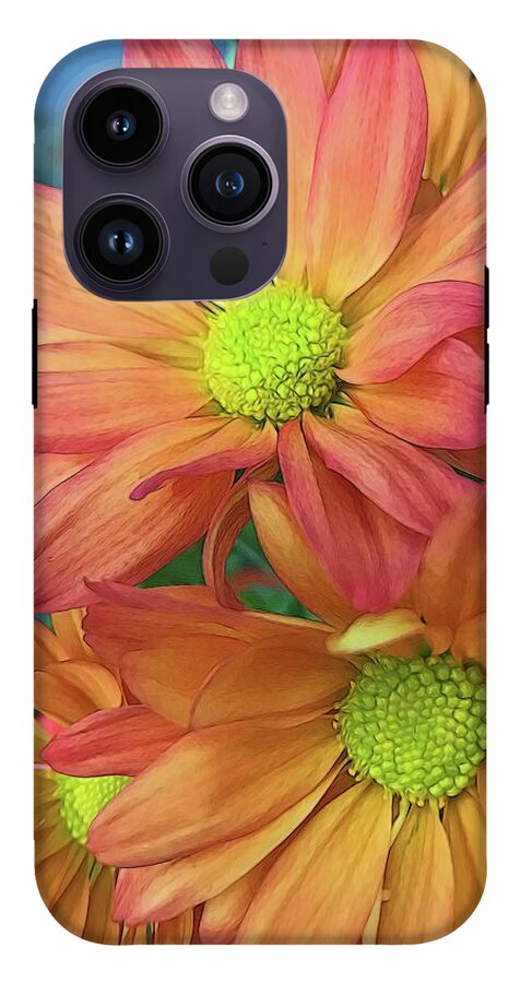 Cream and Pink Flowers Three - Phone Case