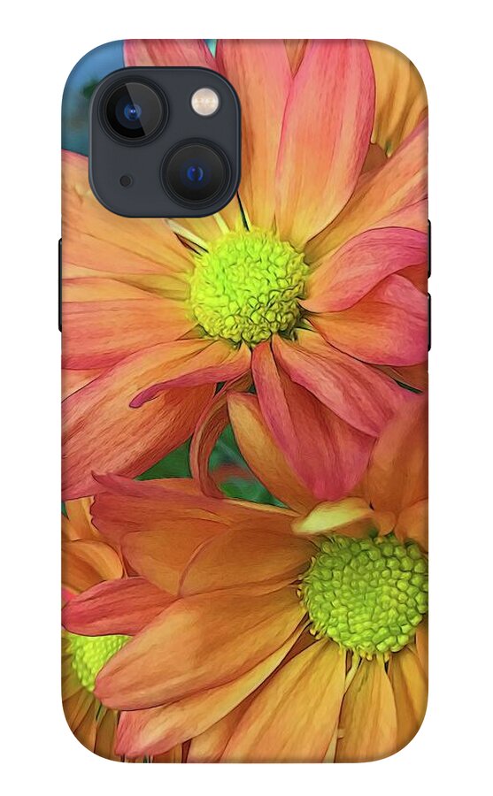 Cream and Pink Flowers Three - Phone Case