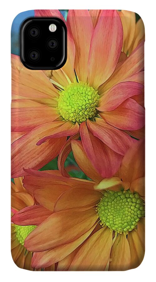 Cream and Pink Flowers Three - Phone Case