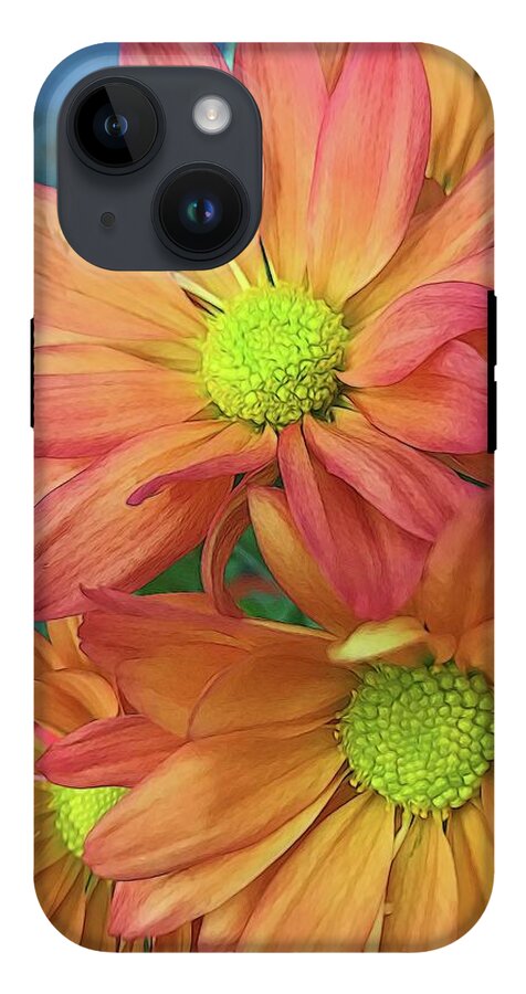 Cream and Pink Flowers Three - Phone Case