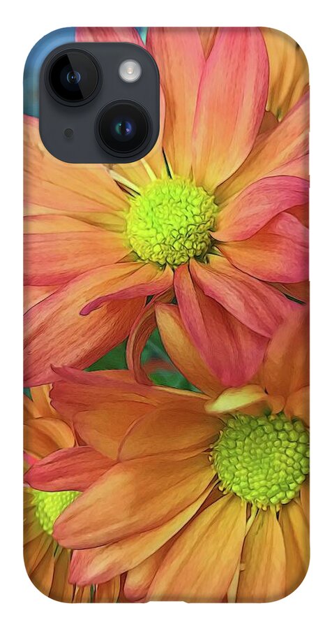Cream and Pink Flowers Three - Phone Case