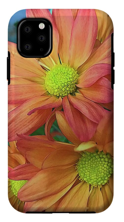 Cream and Pink Flowers Three - Phone Case