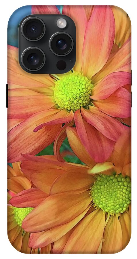 Cream and Pink Flowers Three - Phone Case