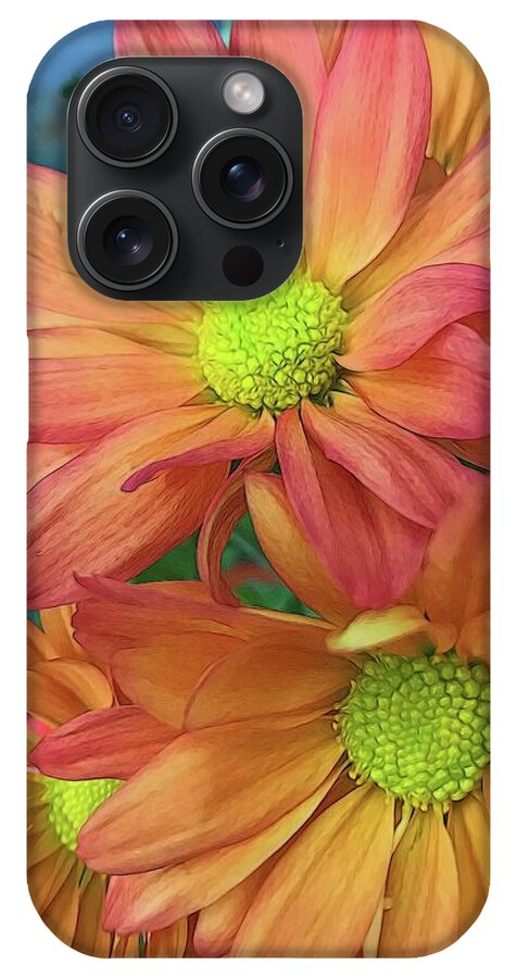 Cream and Pink Flowers Three - Phone Case