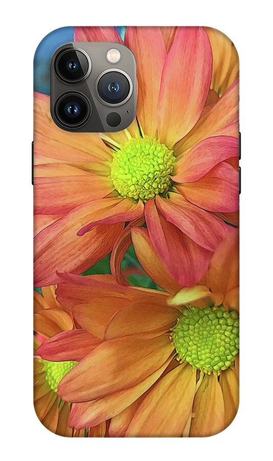 Cream and Pink Flowers Three - Phone Case