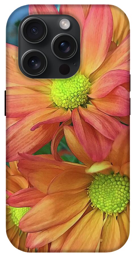 Cream and Pink Flowers Three - Phone Case