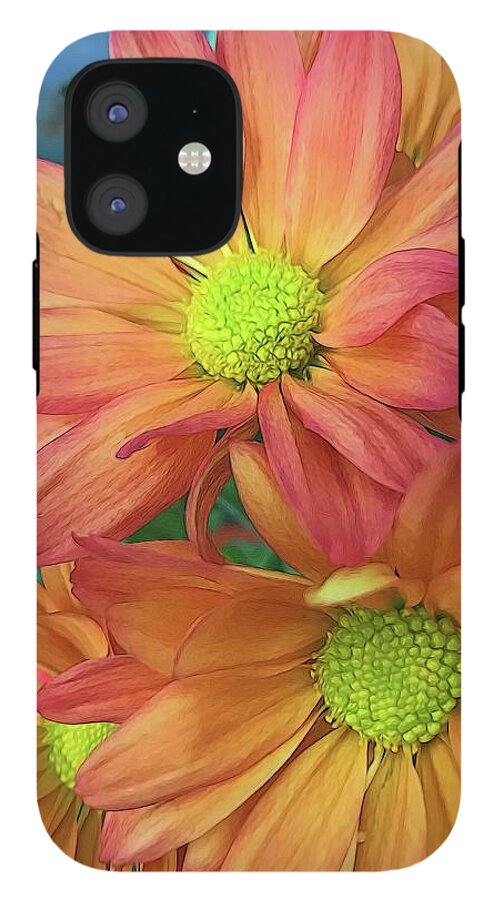 Cream and Pink Flowers Three - Phone Case