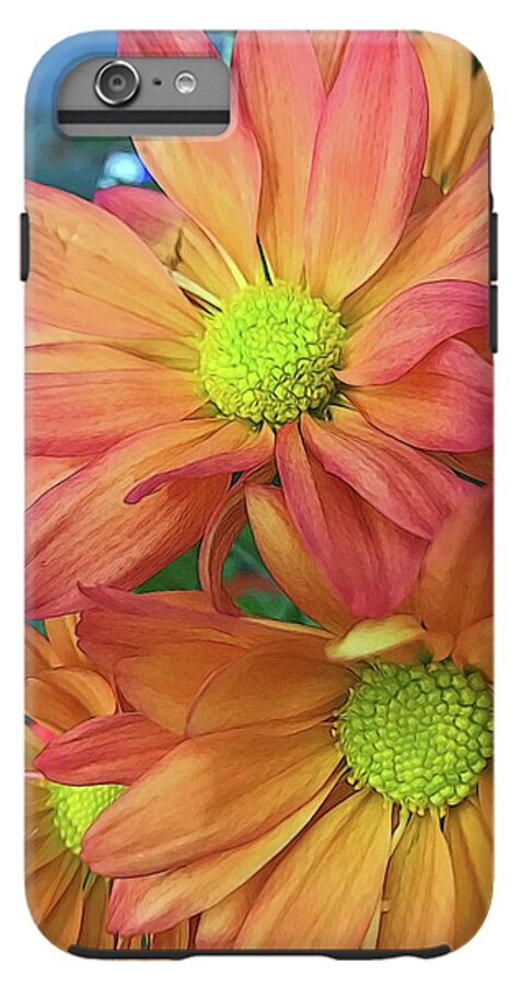 Cream and Pink Flowers Three - Phone Case