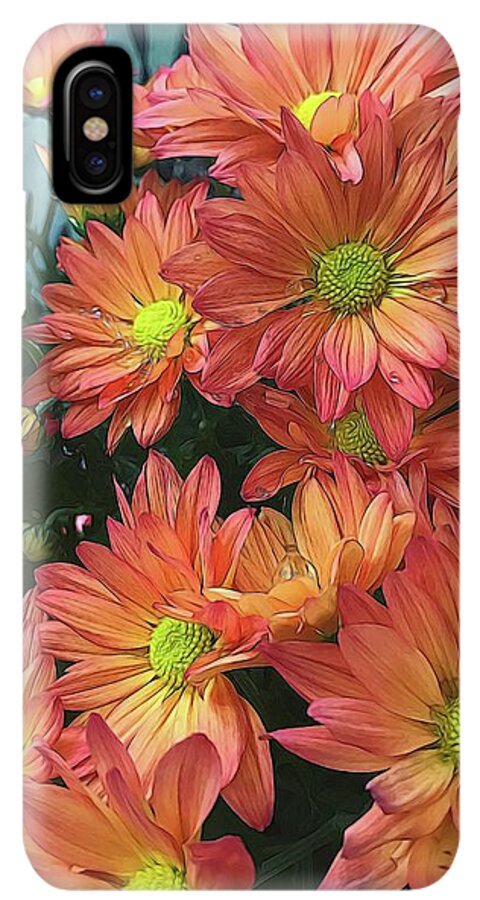 Cream and Pink watered Flowers - Phone Case