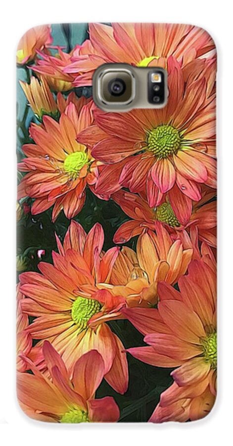 Cream and Pink watered Flowers - Phone Case