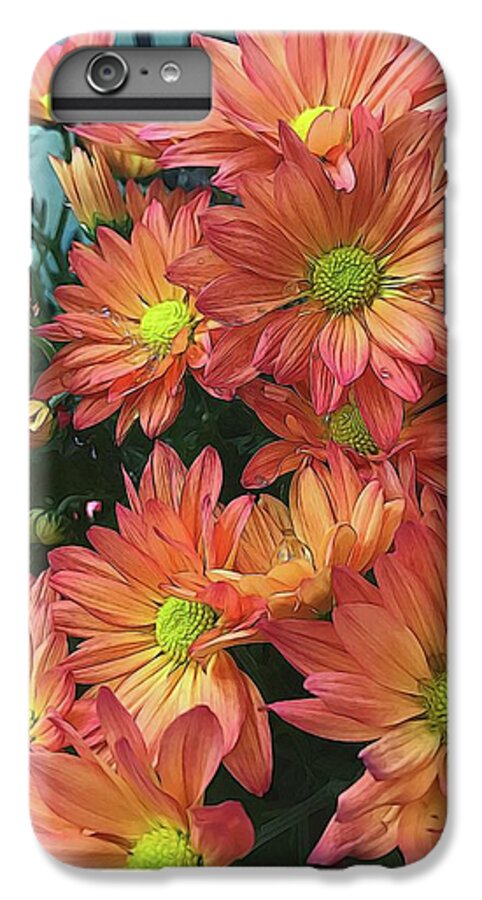 Cream and Pink watered Flowers - Phone Case