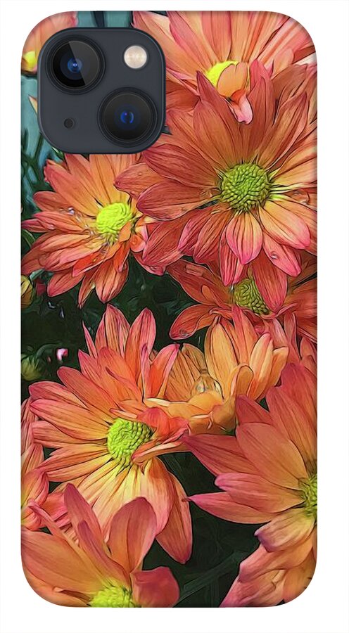 Cream and Pink watered Flowers - Phone Case