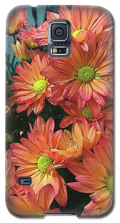 Cream and Pink watered Flowers - Phone Case