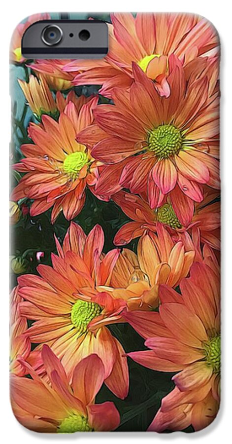 Cream and Pink watered Flowers - Phone Case