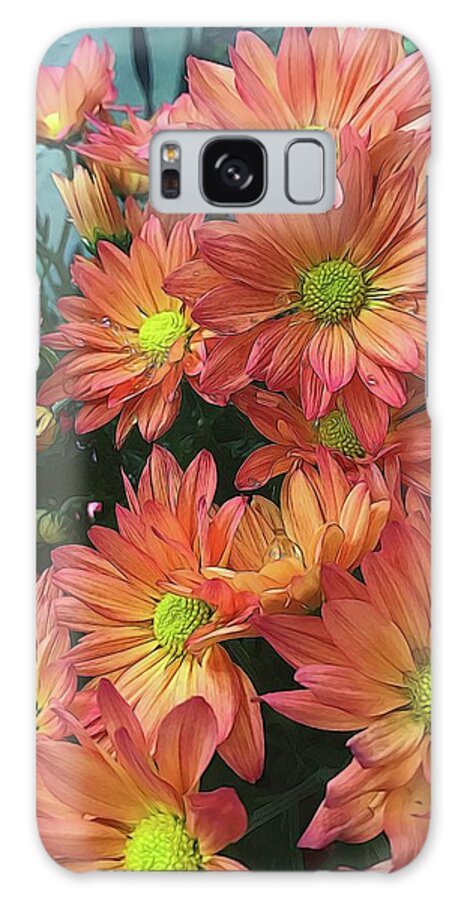 Cream and Pink watered Flowers - Phone Case