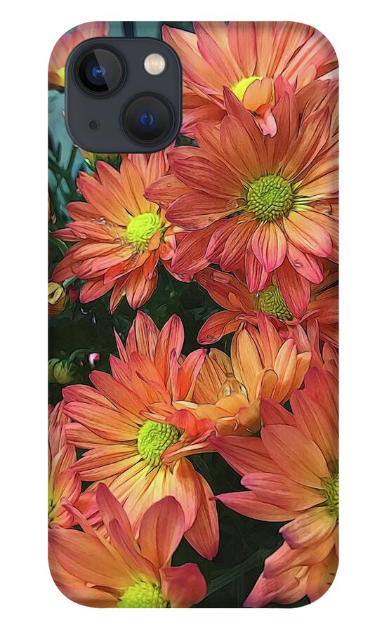 Cream and Pink watered Flowers - Phone Case