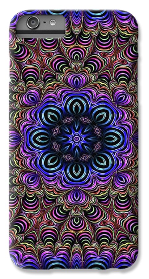 Curly Purple Fractal Kaleidoscope - Phone Case