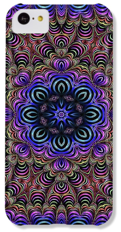 Curly Purple Fractal Kaleidoscope - Phone Case