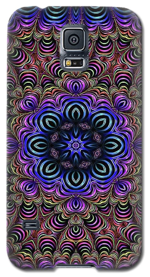 Curly Purple Fractal Kaleidoscope - Phone Case
