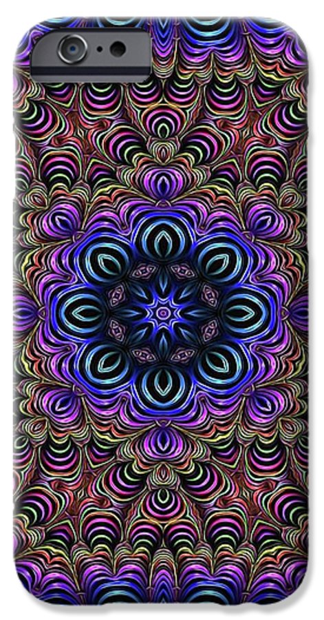 Curly Purple Fractal Kaleidoscope - Phone Case