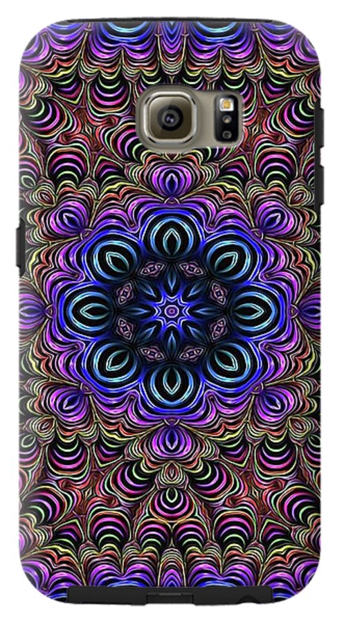 Curly Purple Fractal Kaleidoscope - Phone Case