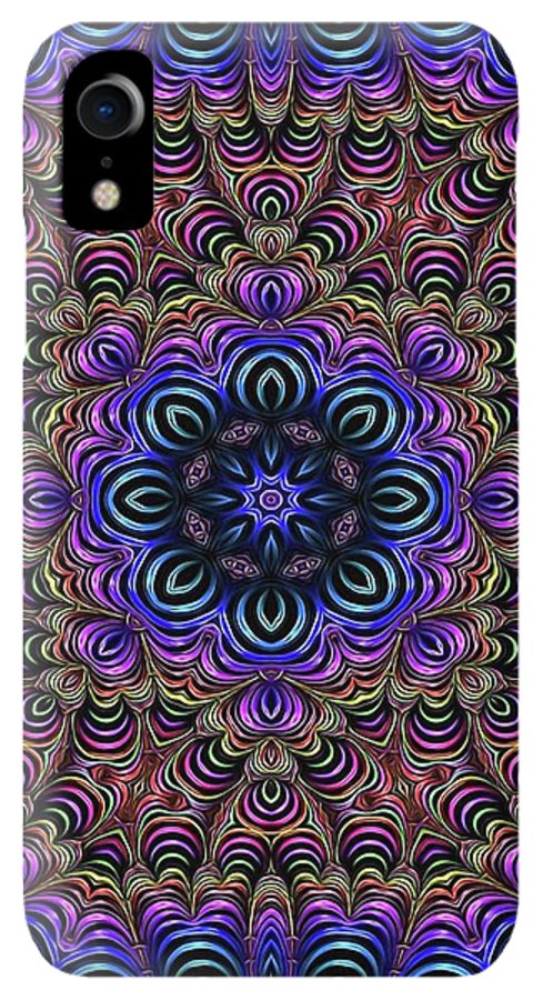 Curly Purple Fractal Kaleidoscope - Phone Case