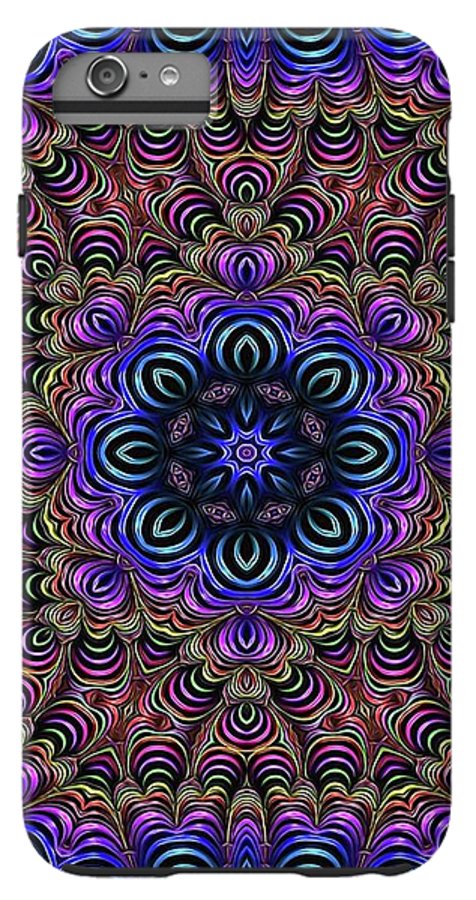 Curly Purple Fractal Kaleidoscope - Phone Case
