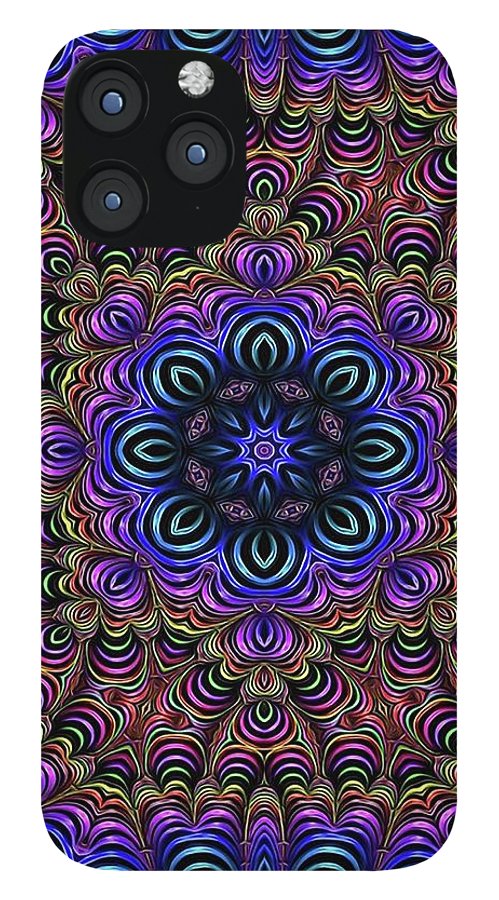 Curly Purple Fractal Kaleidoscope - Phone Case