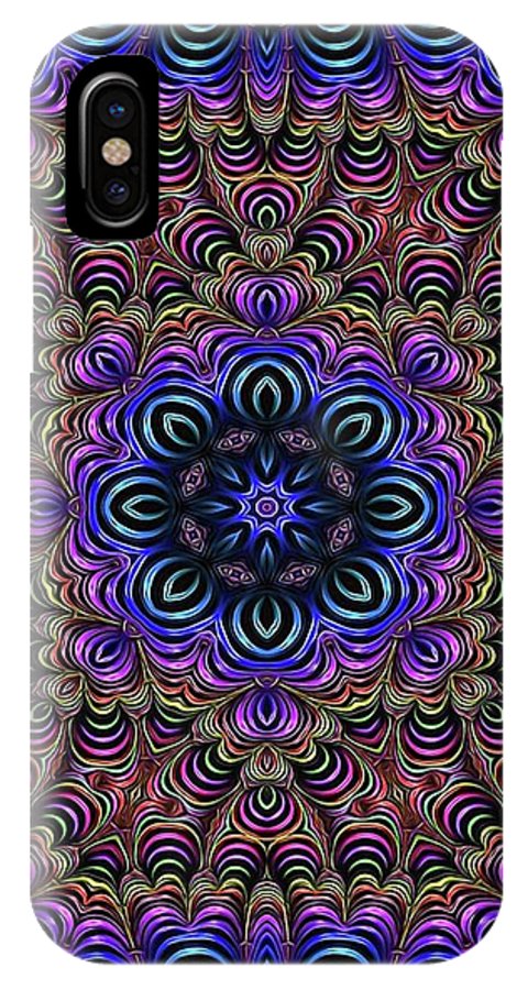 Curly Purple Fractal Kaleidoscope - Phone Case
