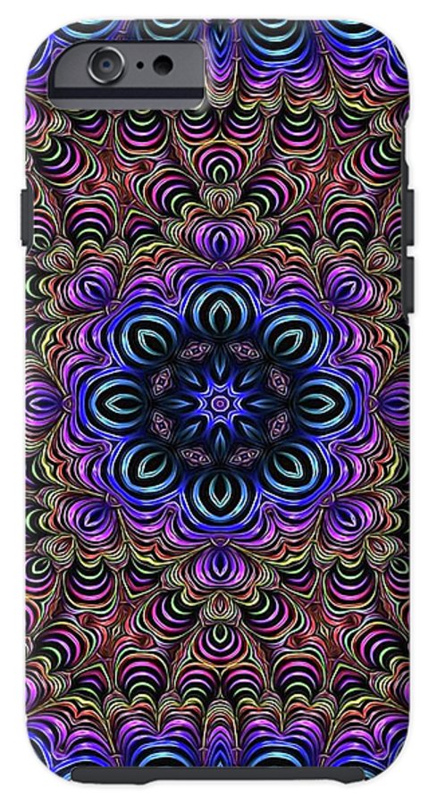 Curly Purple Fractal Kaleidoscope - Phone Case