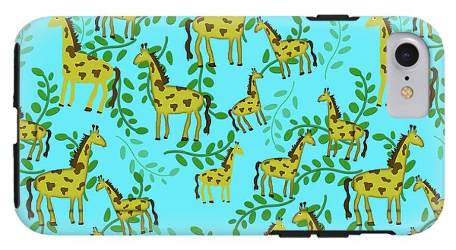 Cute Giraffes Pattern - Phone Case