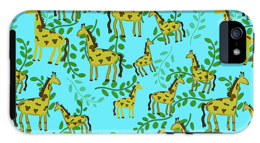 Cute Giraffes Pattern - Phone Case