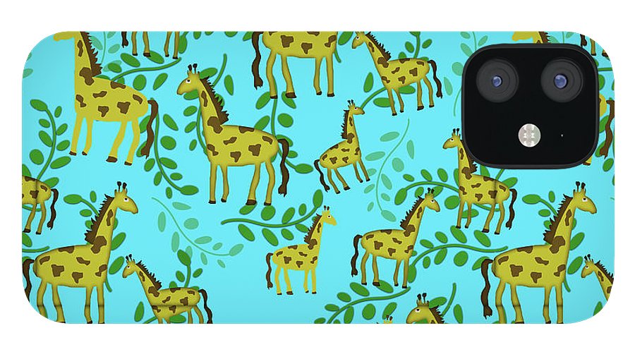 Cute Giraffes Pattern - Phone Case