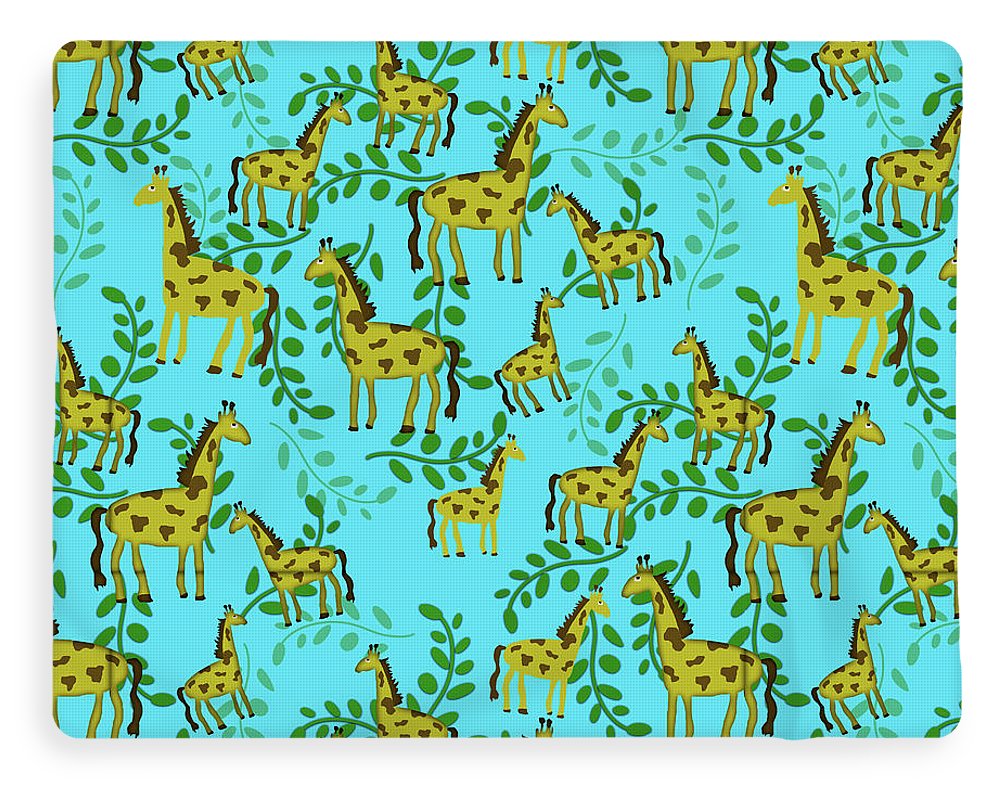 Cute Giraffes Pattern - Blanket