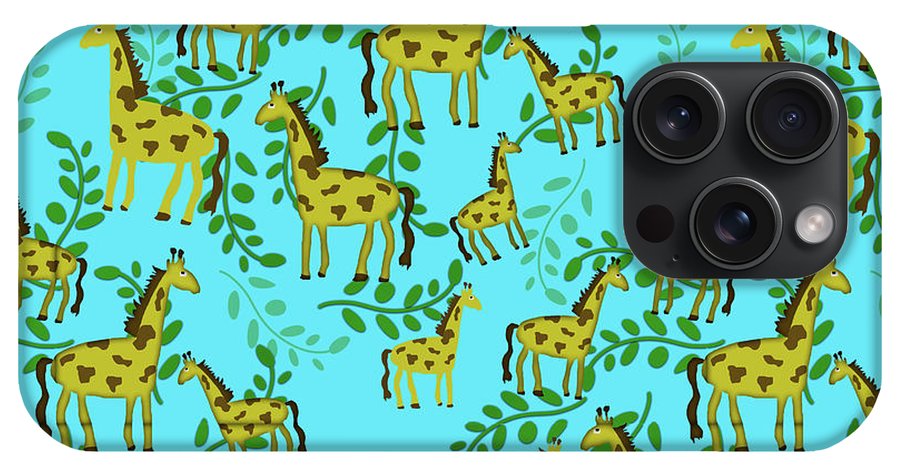Cute Giraffes Pattern - Phone Case