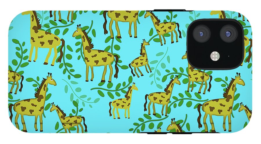 Cute Giraffes Pattern - Phone Case