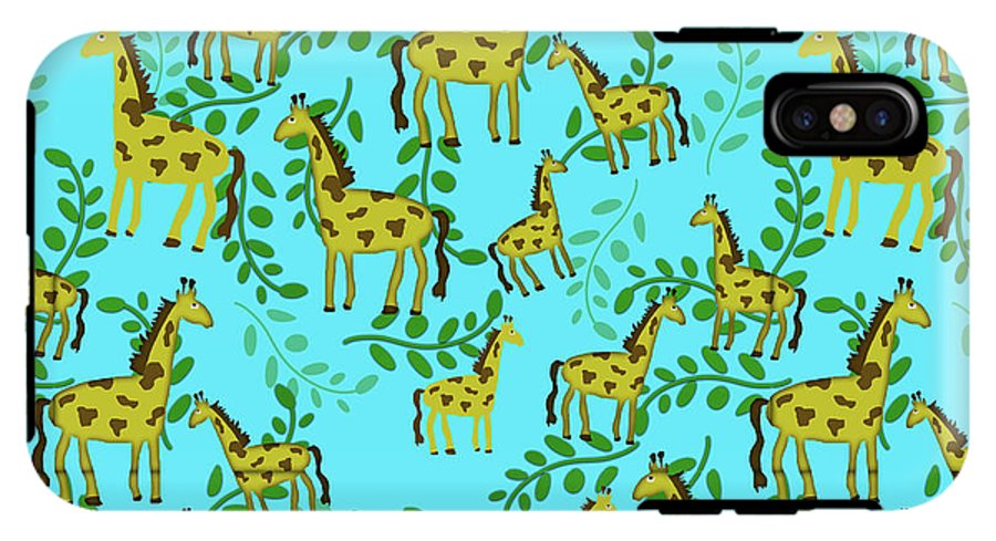Cute Giraffes Pattern - Phone Case