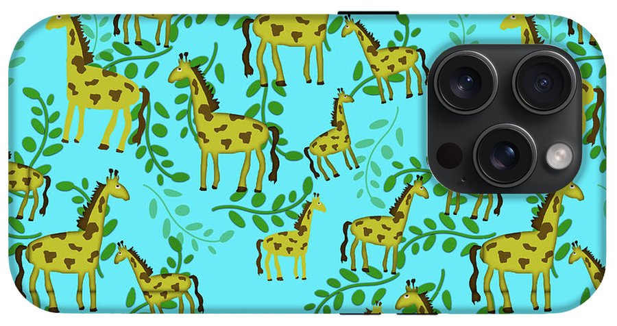 Cute Giraffes Pattern - Phone Case