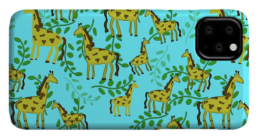 Cute Giraffes Pattern - Phone Case
