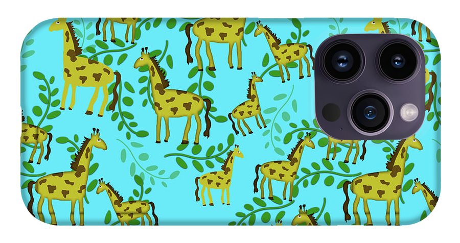 Cute Giraffes Pattern - Phone Case