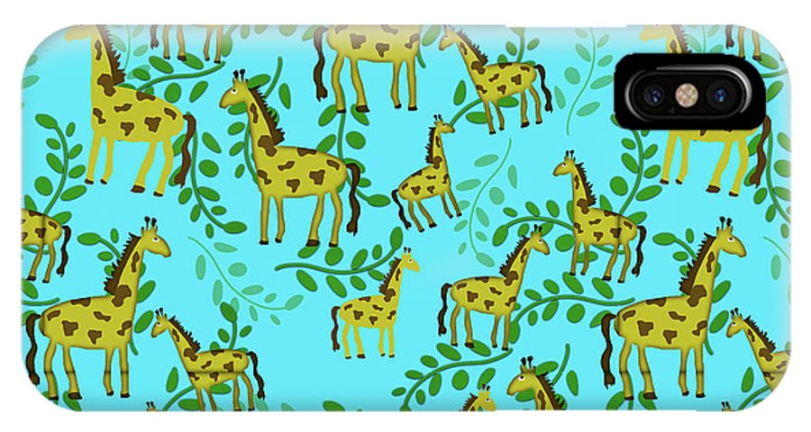 Cute Giraffes Pattern - Phone Case