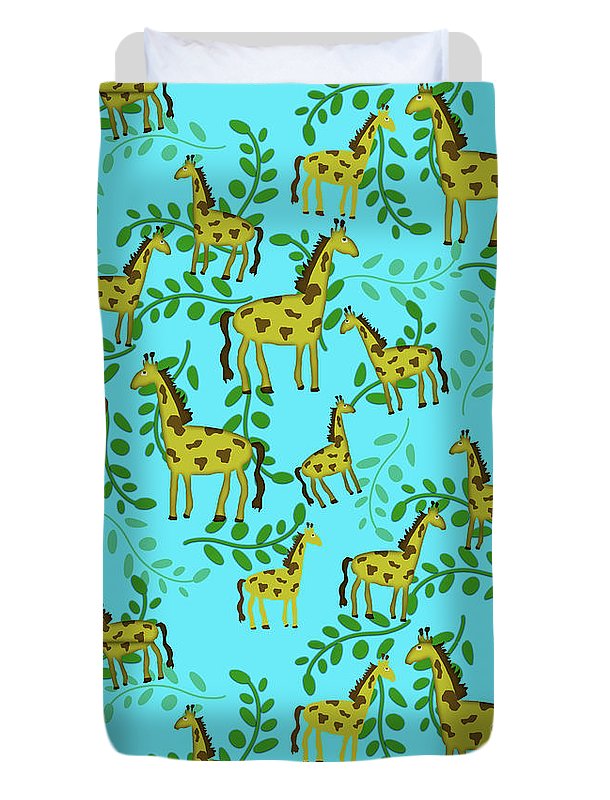 Cute Giraffes Pattern - Duvet Cover
