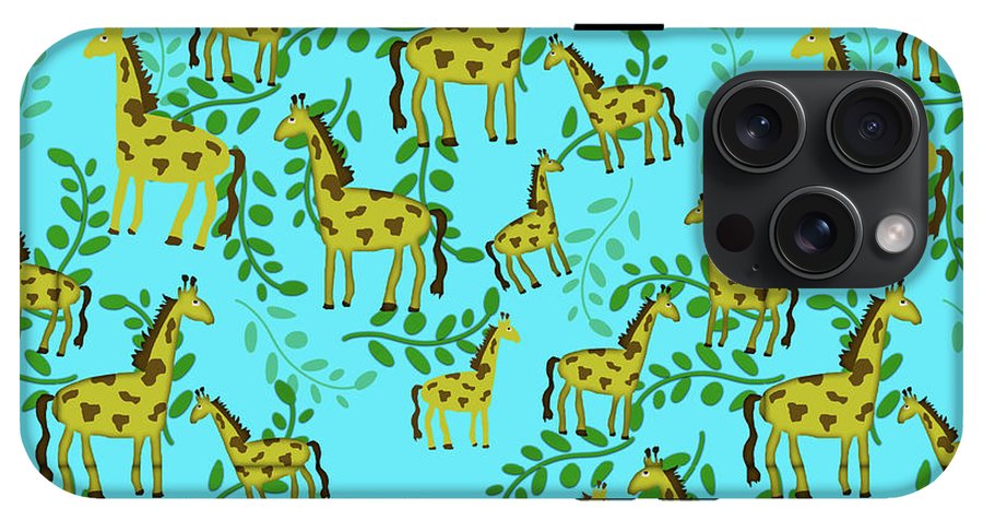 Cute Giraffes Pattern - Phone Case