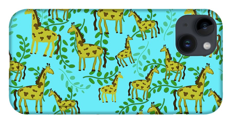 Cute Giraffes Pattern - Phone Case