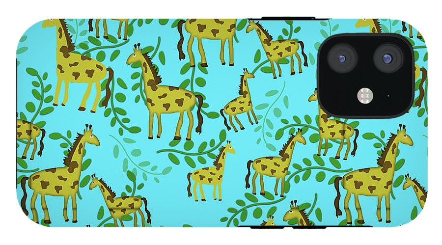 Cute Giraffes Pattern - Phone Case