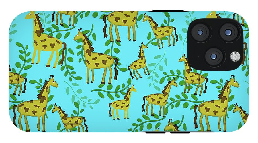 Cute Giraffes Pattern - Phone Case