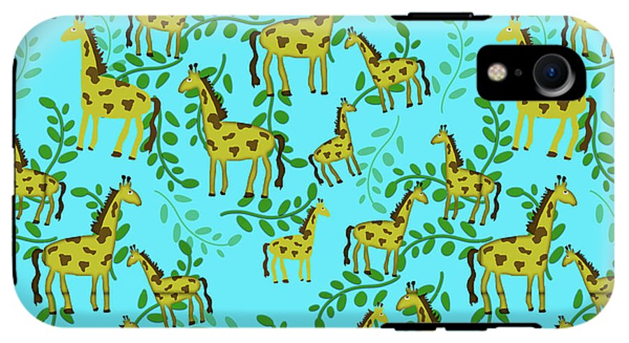 Cute Giraffes Pattern - Phone Case