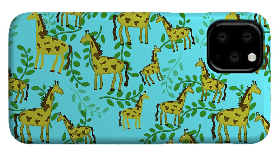 Cute Giraffes Pattern - Phone Case