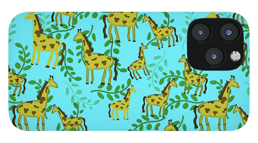 Cute Giraffes Pattern - Phone Case
